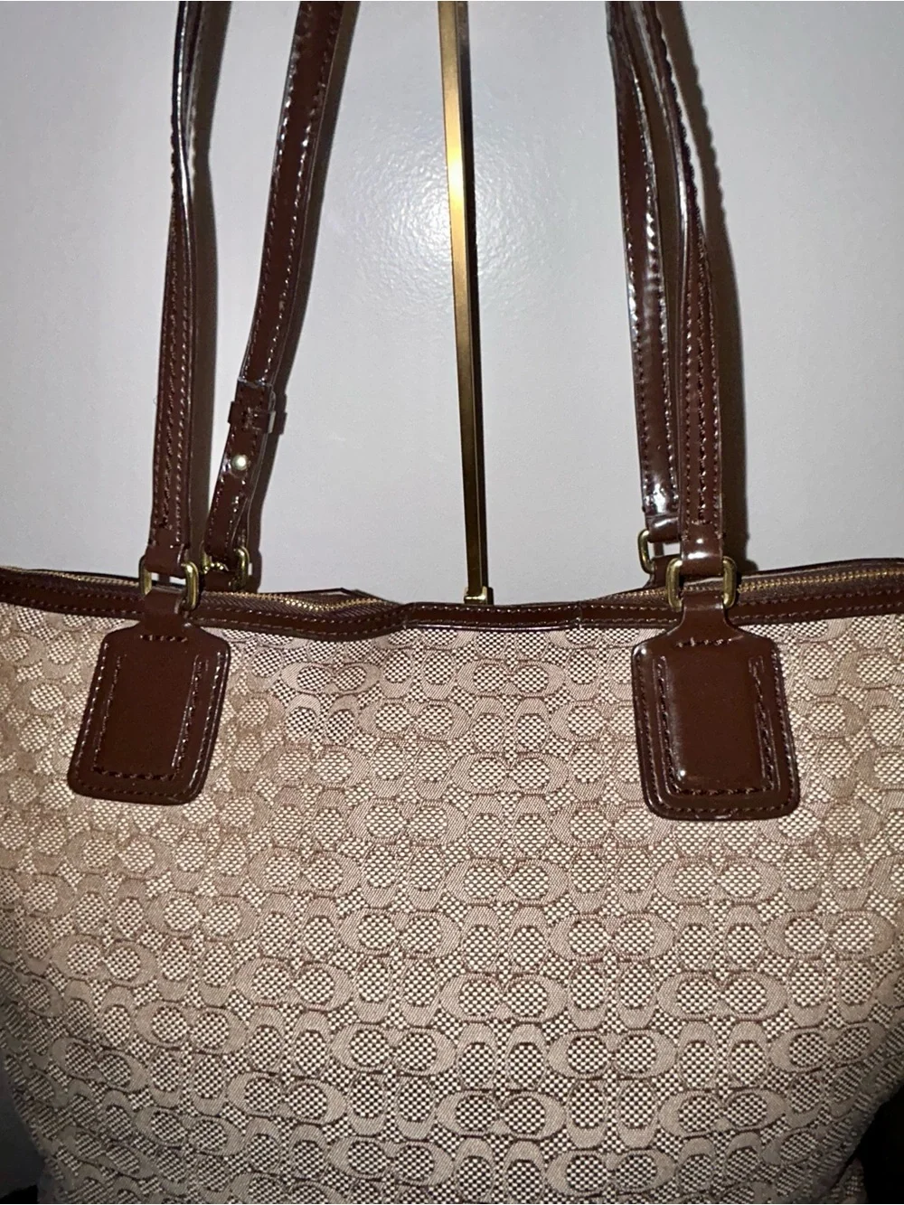 Coach Poppy Signature C Oxford Tote. Y2K Era with Original hang tags